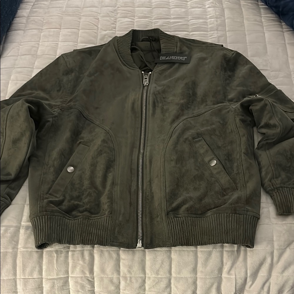 Blank NYC Green Bomber Jacket